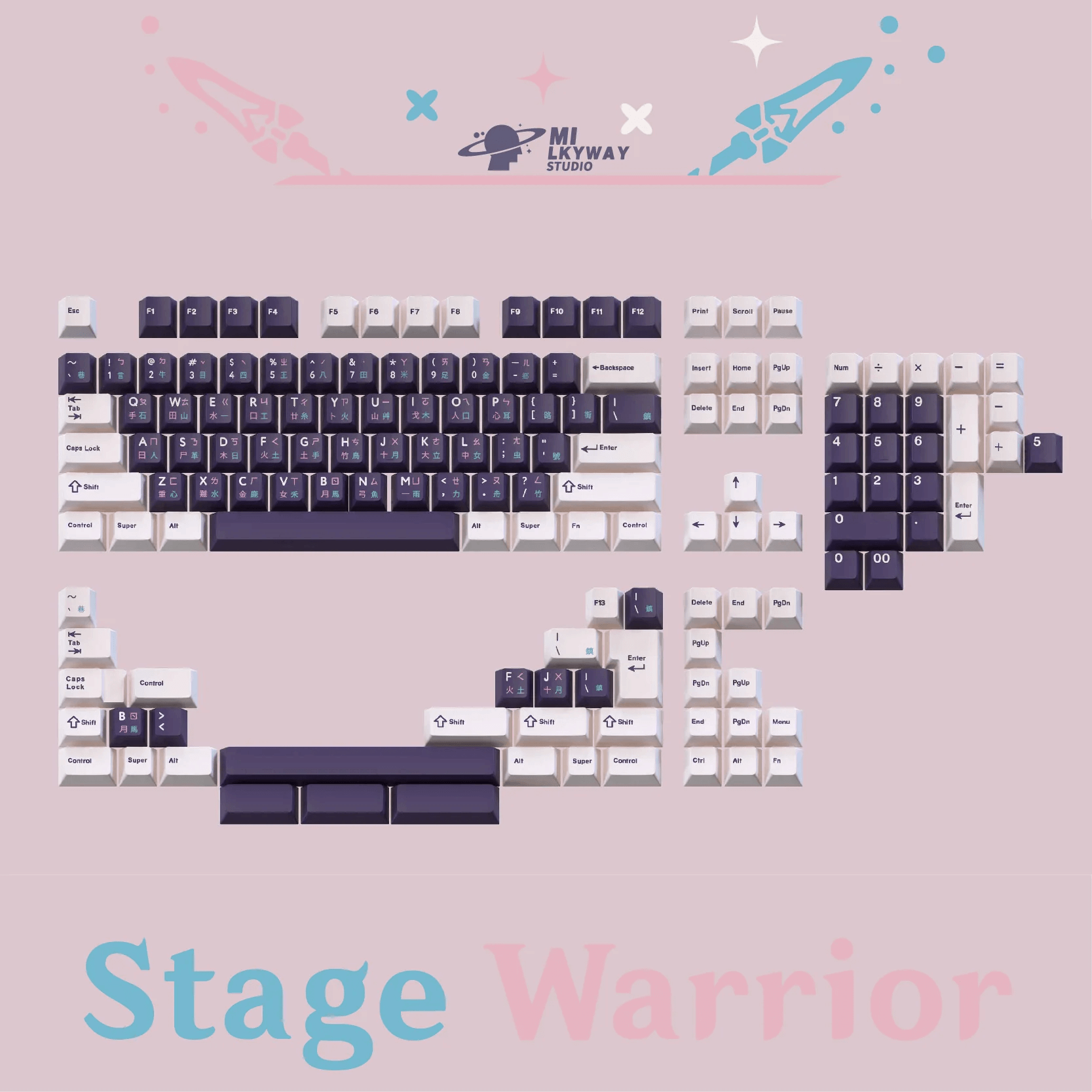 MW Stage Warrior Keycaps
